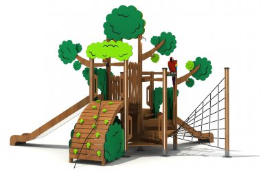 米兰·milan·运动游乐木质定制树形组